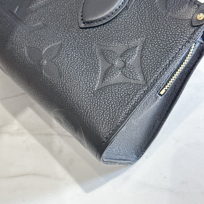 LV On the Go East West in Empriente Leather Black