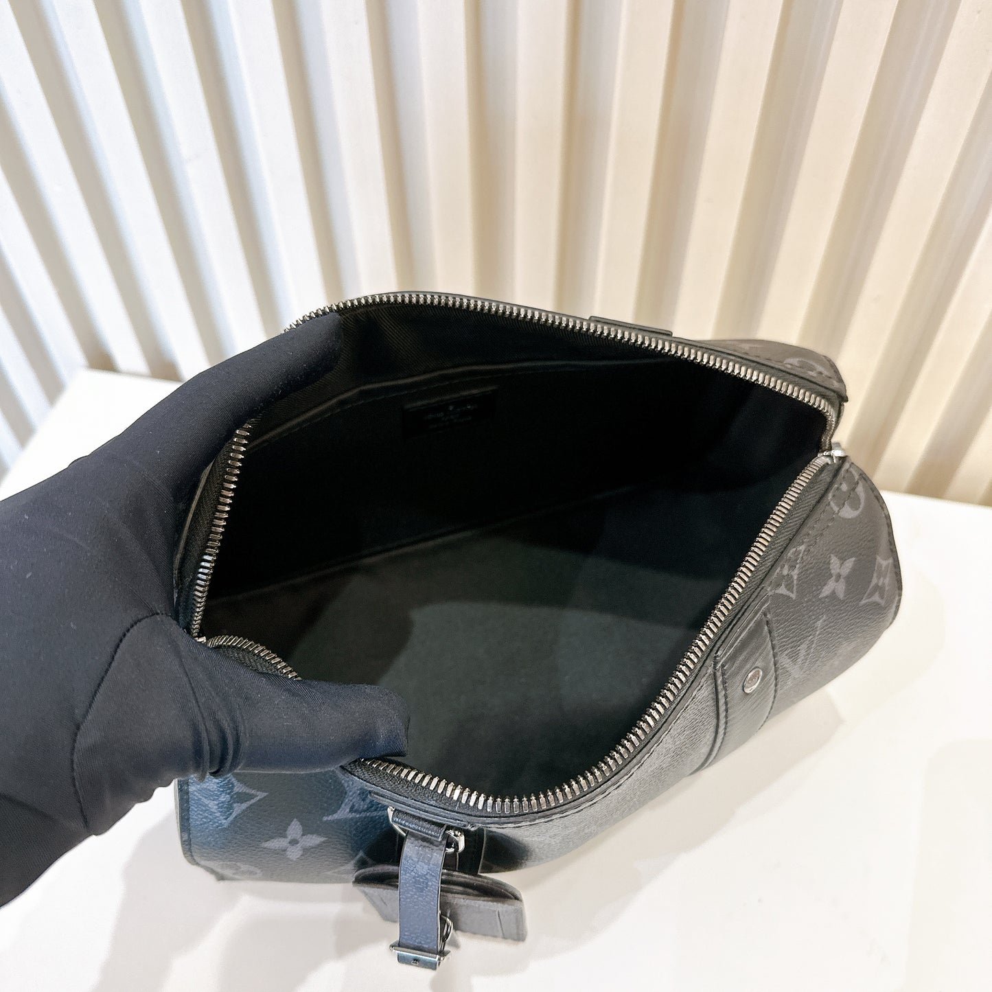 LV City Keepall in Monogram Eclipse