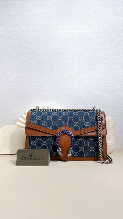Gucci Dionysus Medium in Blue Denim