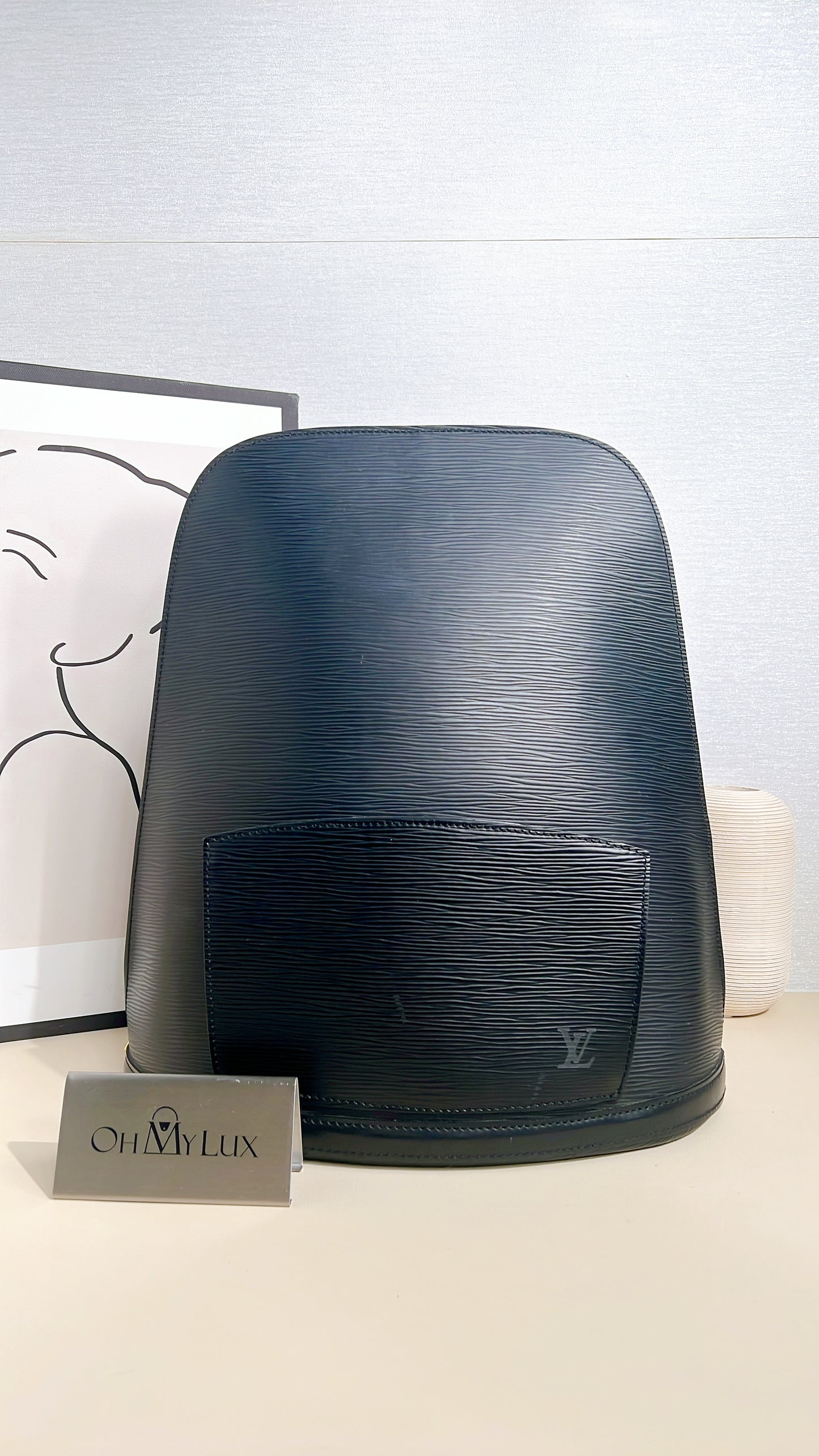 LV Gobelins Backpack in Black Epi