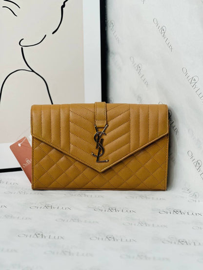 YSL Envelope Small Brown in GHW