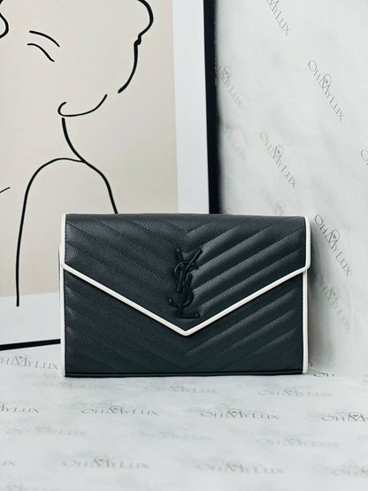 YSL WOC Grey with White Stripe