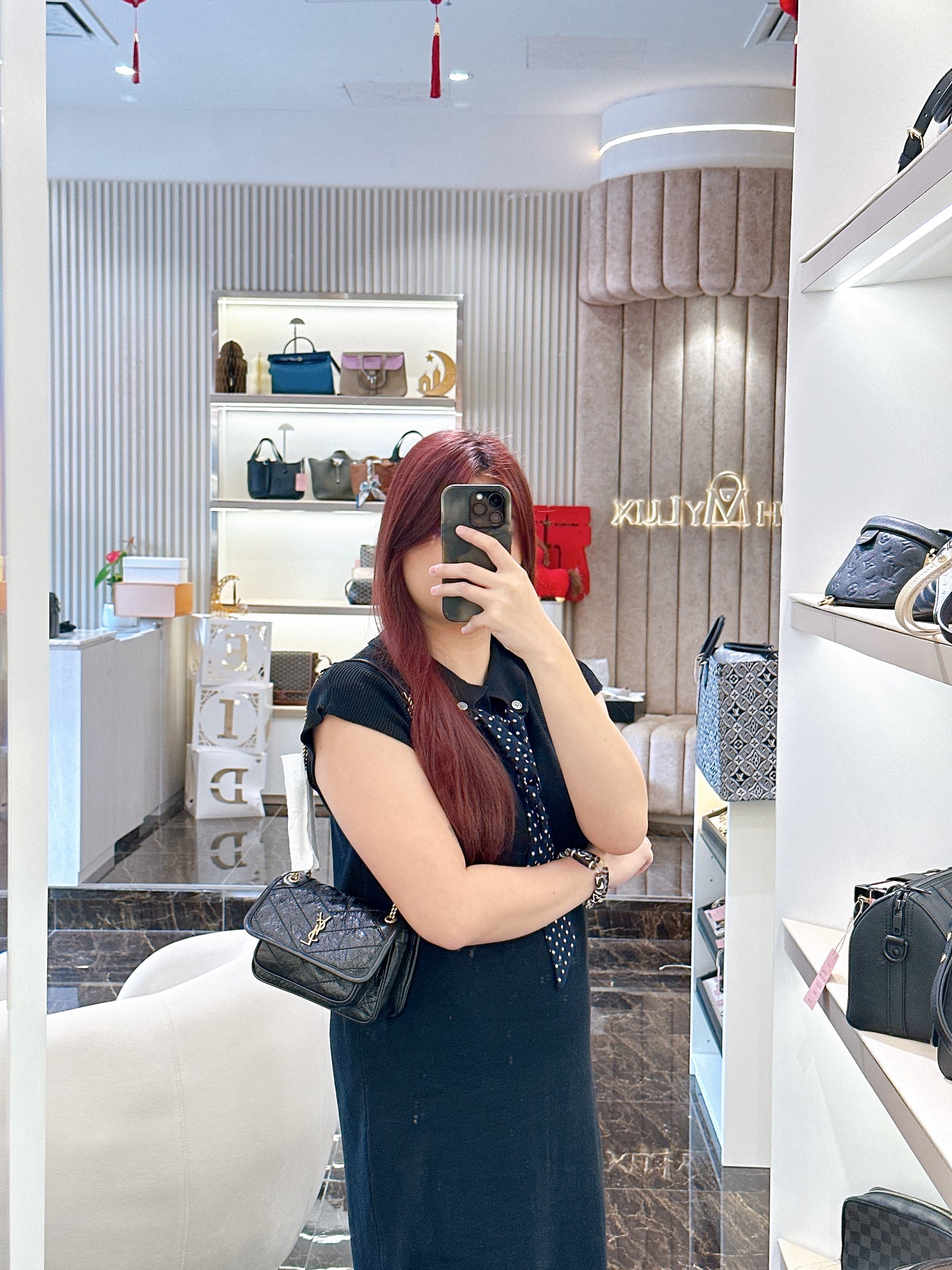 YSL Niki Mini in Black
