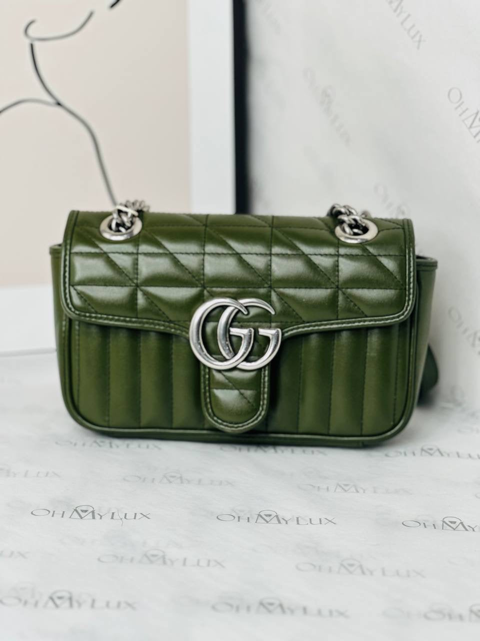 Gucci Marmont Mini In Army Green