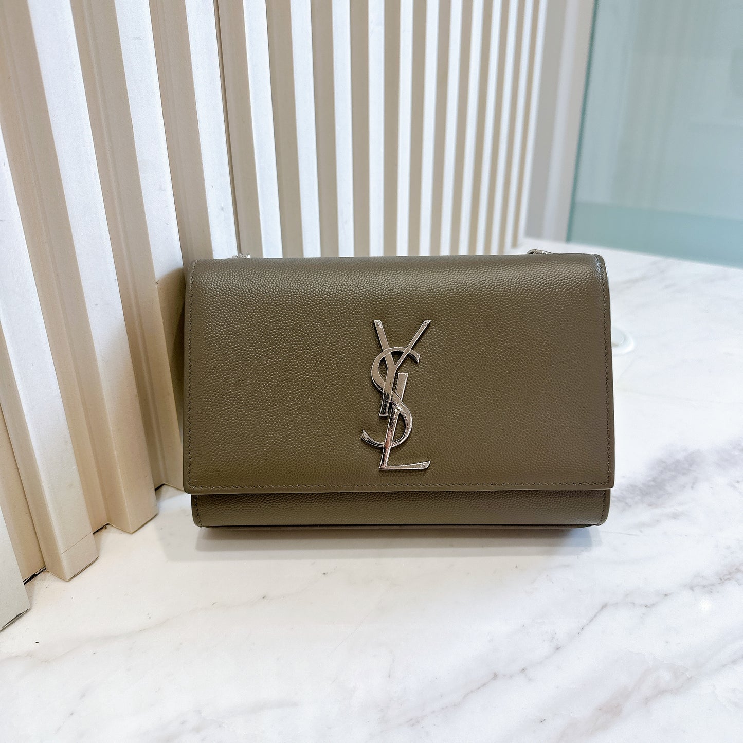 YSL Kate Small in Grey