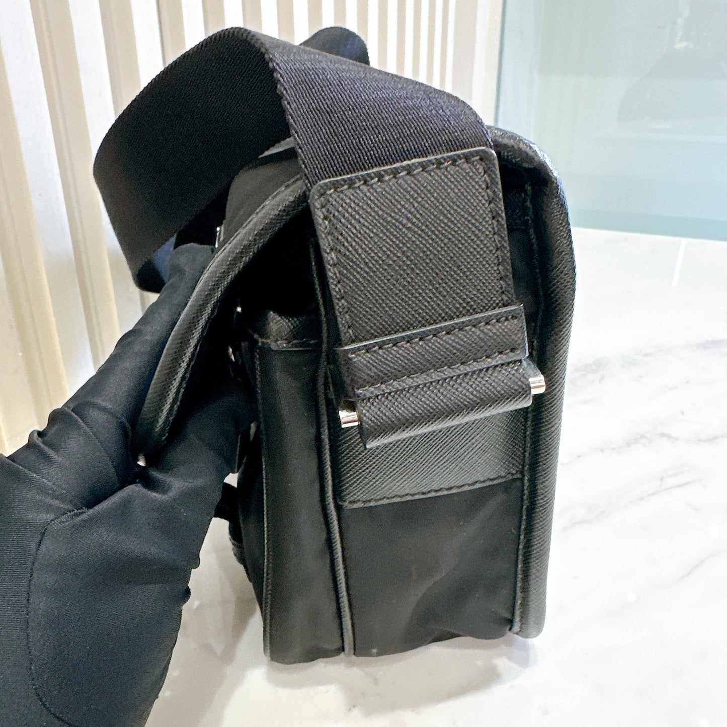 Prada Renylon and Saffiano Shoulder bag