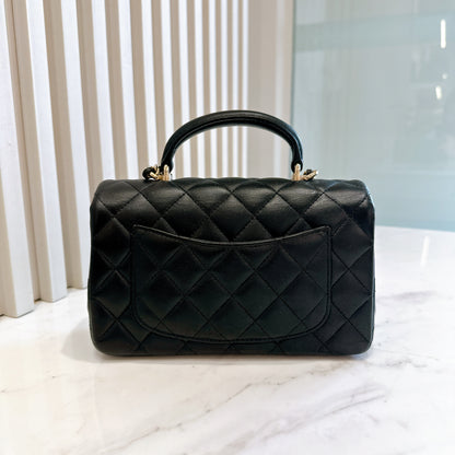 Chanel Mini Flap Top Handle Lambskin