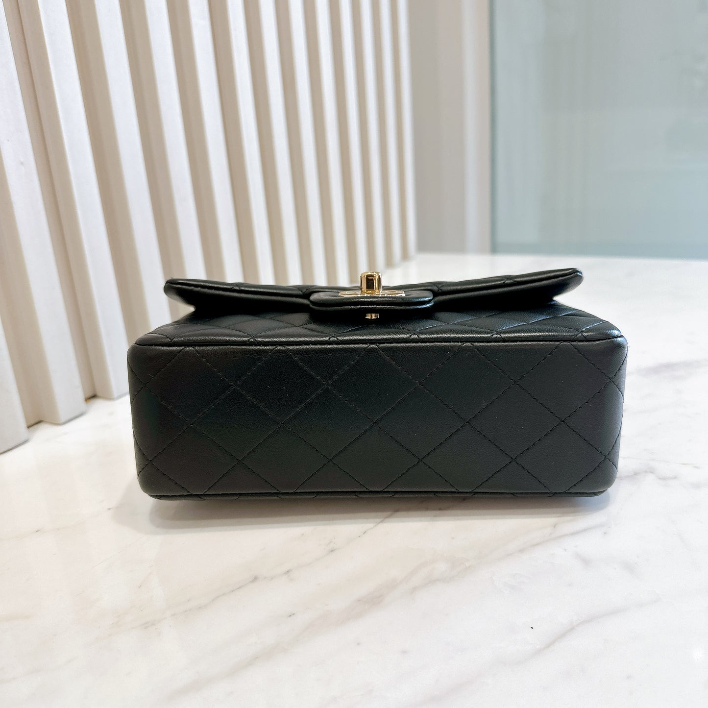 Chanel Mini Flap Top Handle Lambskin