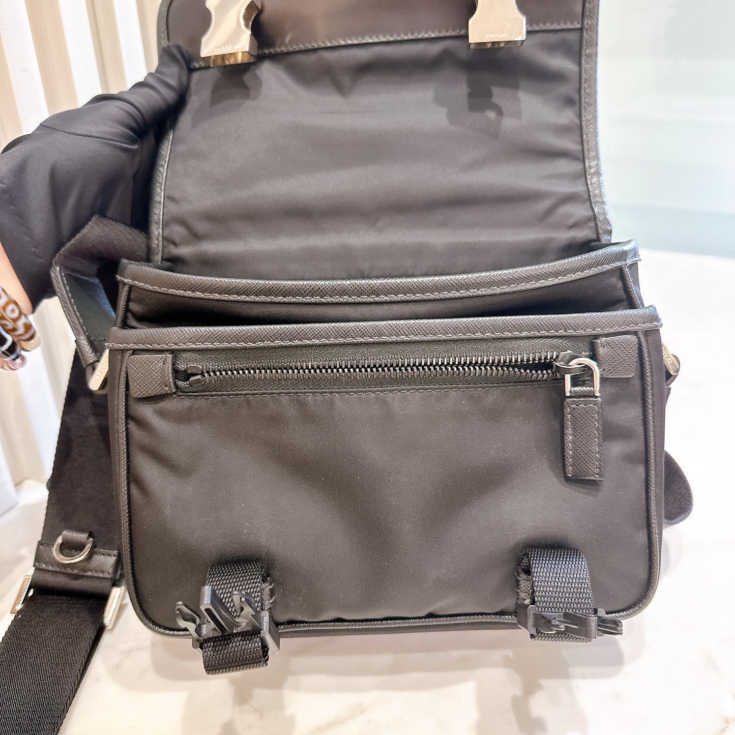 Prada Renylon and Saffiano Shoulder bag