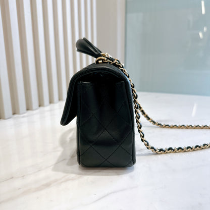 Chanel Mini Flap Top Handle Lambskin