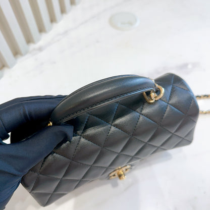 Chanel Mini Flap Top Handle Lambskin