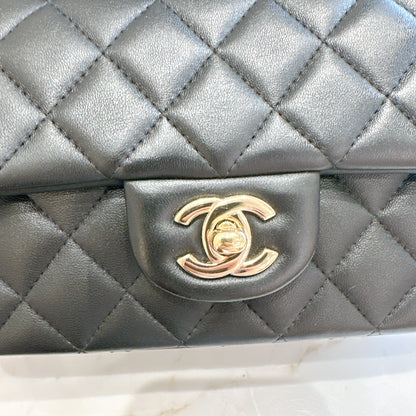 Chanel Mini Flap Top Handle Lambskin