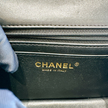 Chanel Mini Flap Top Handle Lambskin