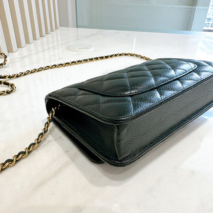 Chanel Classic Flap Wallet On Chain