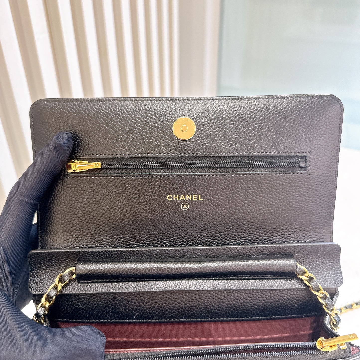 Chanel Classic Flap Wallet On Chain