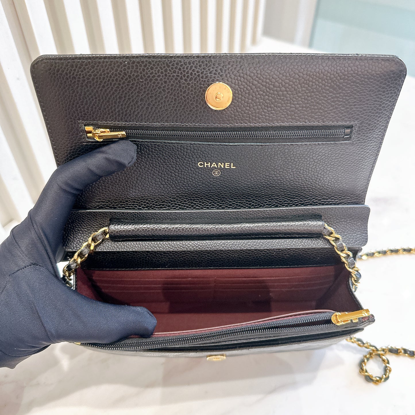 Chanel Classic Flap Wallet On Chain