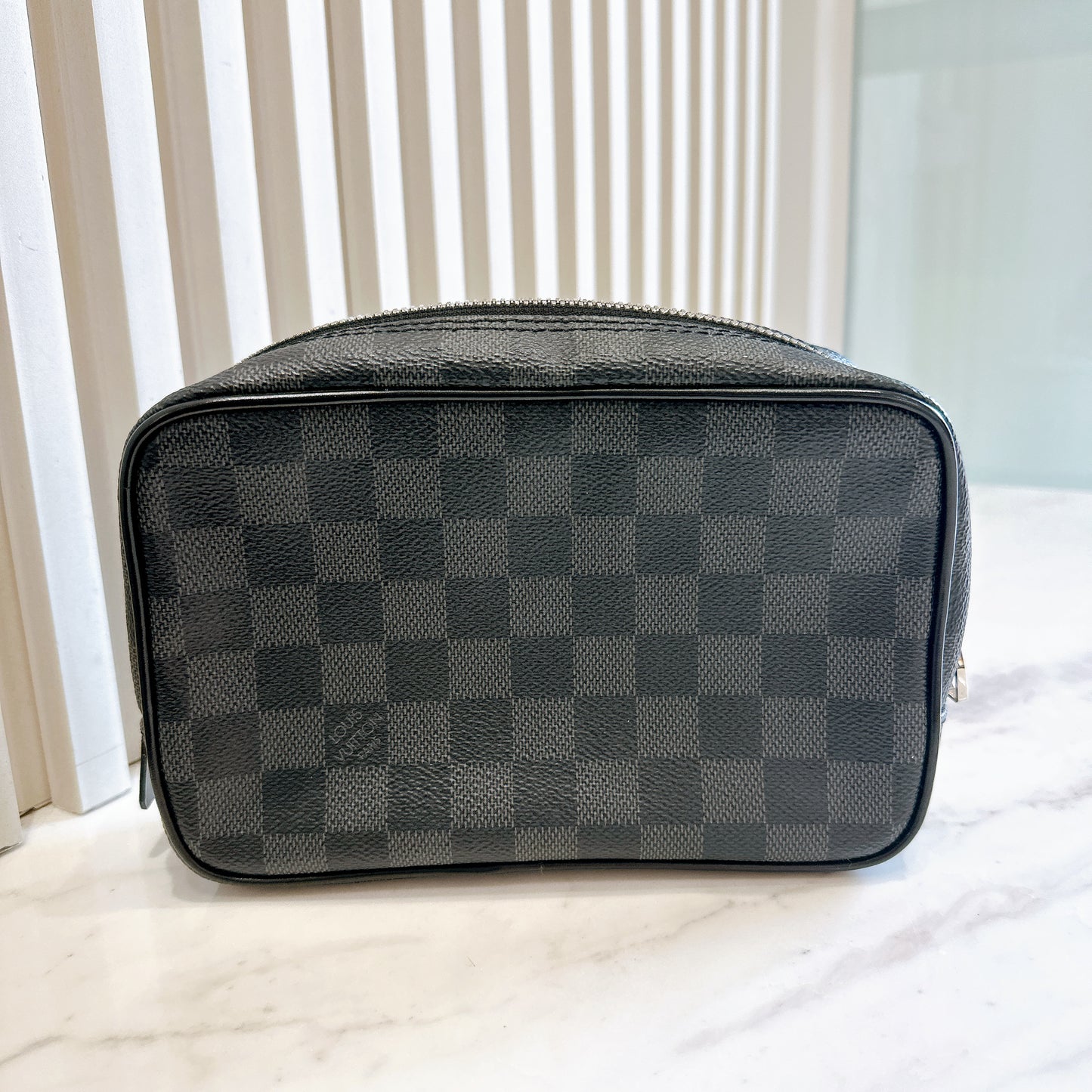 LV Toilet Pouch PM Damier Graphite