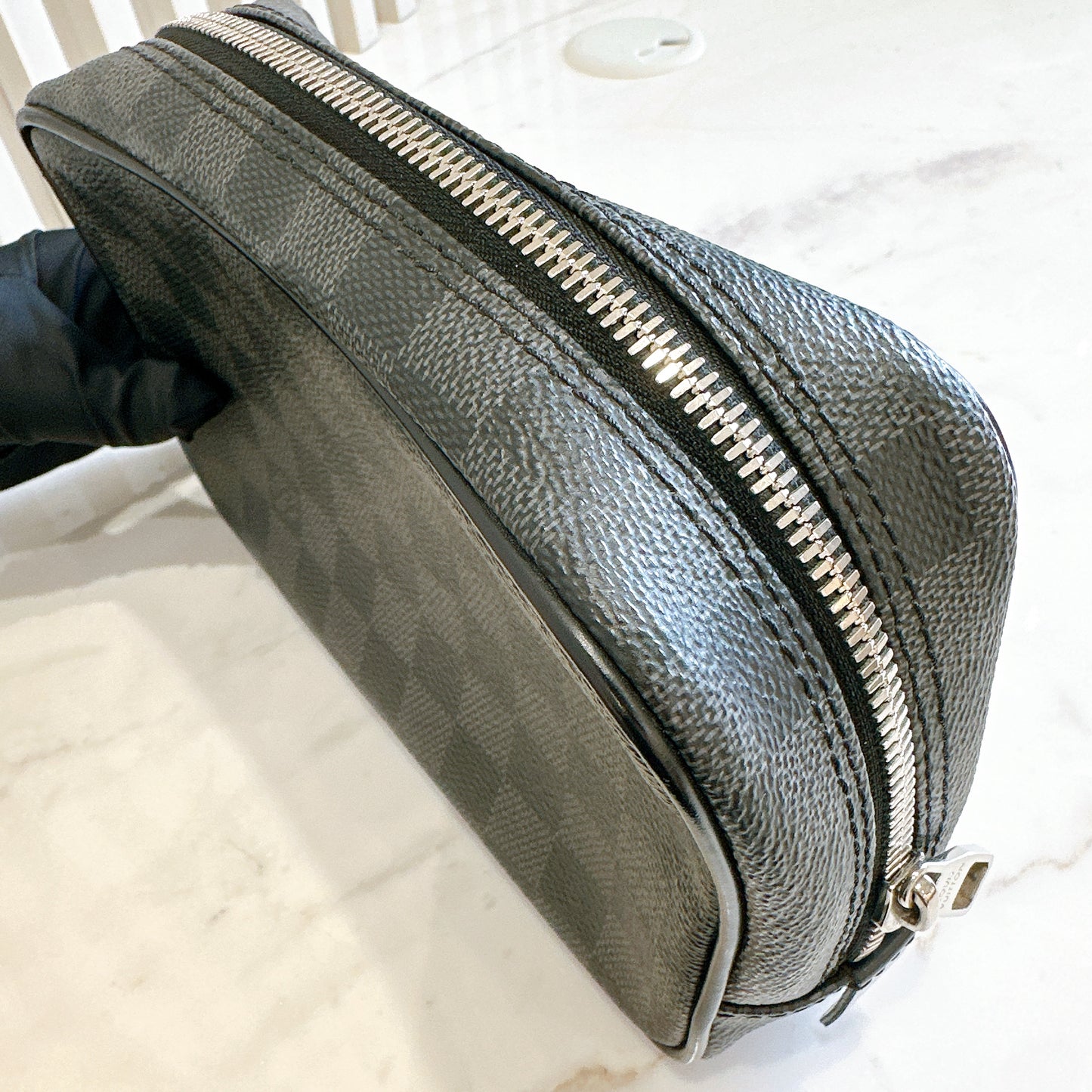 LV Toilet Pouch PM Damier Graphite