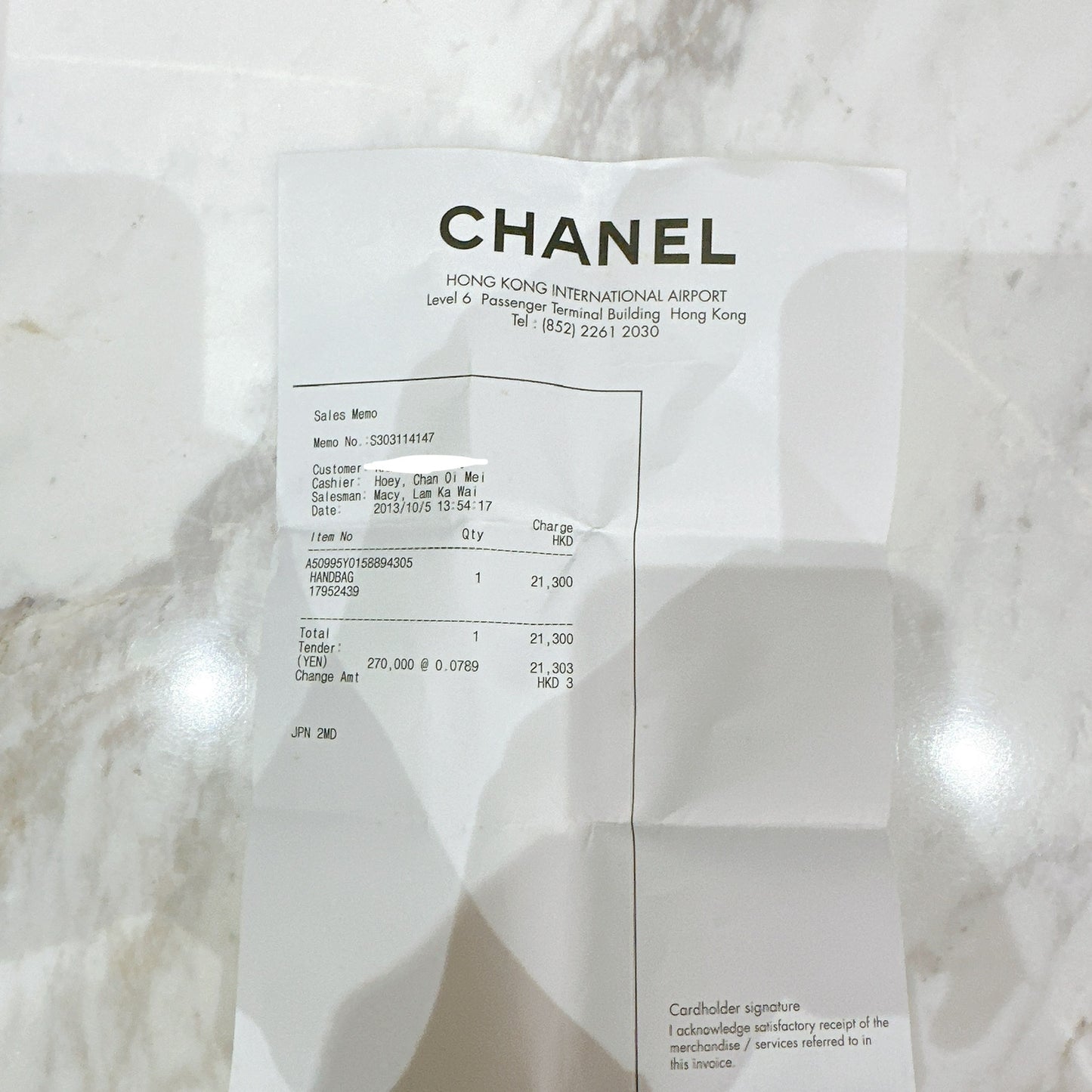 Chanel GST Black in SHW