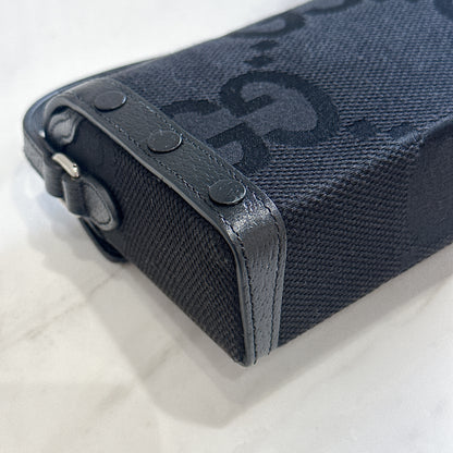 Gucci Mini Horsebit 1955 GG Jumbo in Black