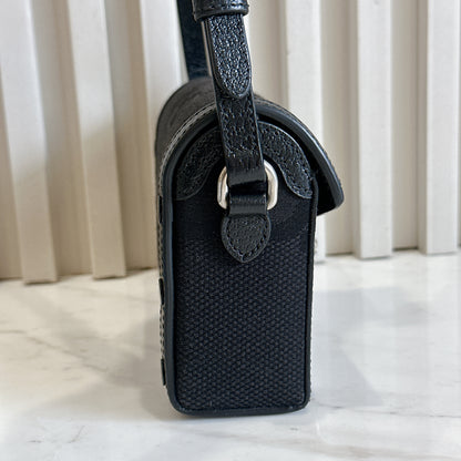 Gucci Mini Horsebit 1955 GG Jumbo in Black