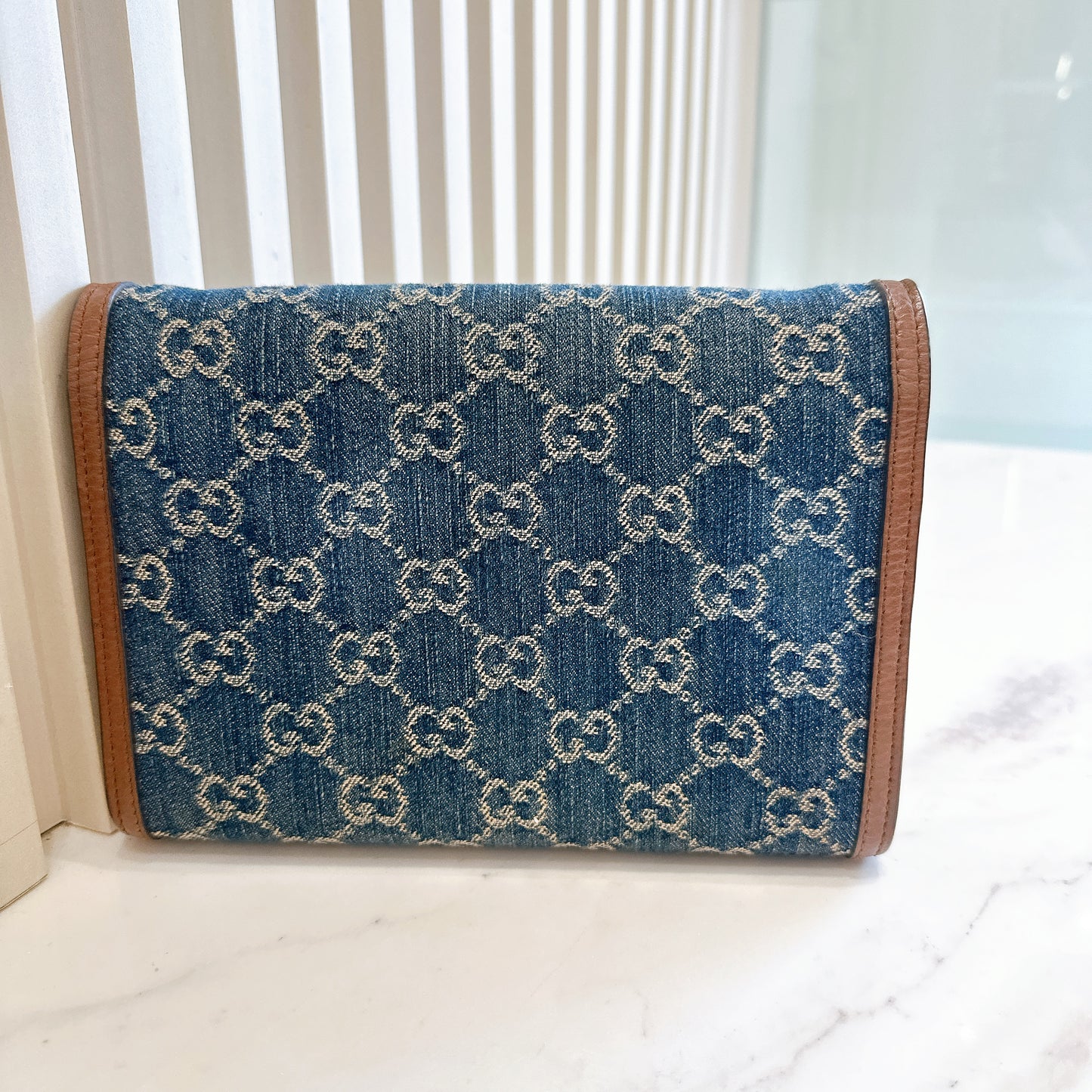 Gucci Dionysus Wallet On Chain in Denim