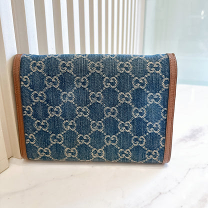 Gucci Dionysus Wallet On Chain in Denim