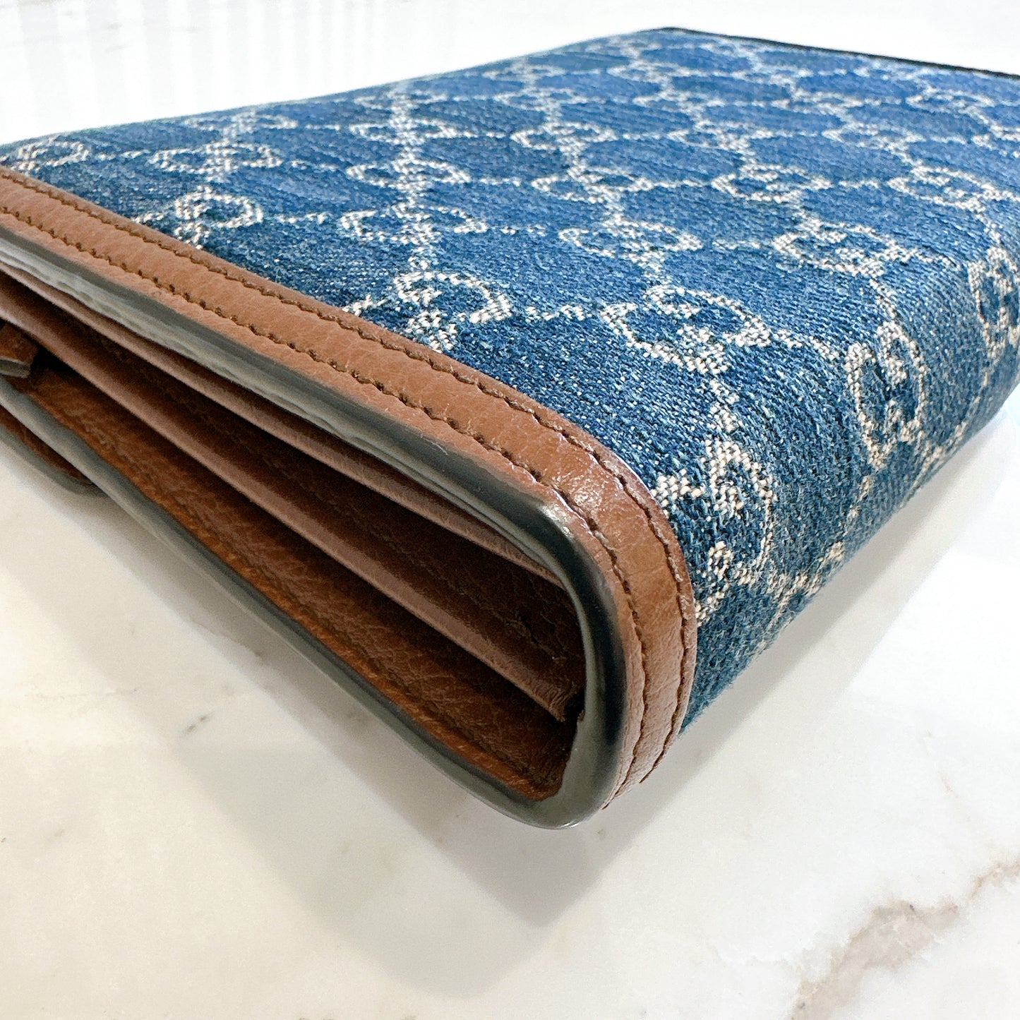 Gucci Dionysus Wallet On Chain in Denim