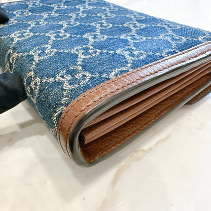 Gucci Dionysus Wallet On Chain in Denim