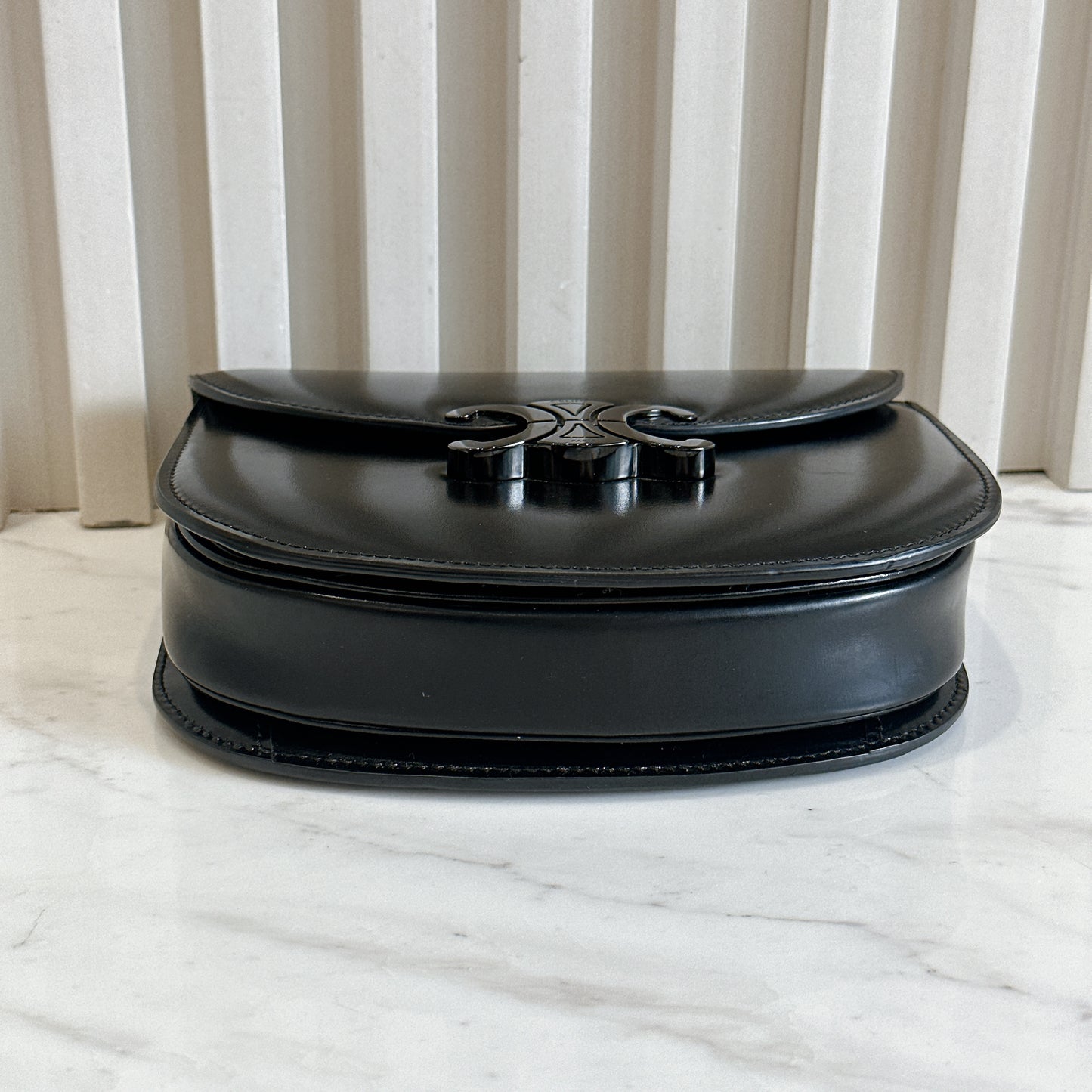 Celine Teen Becase Chain Bag in Black