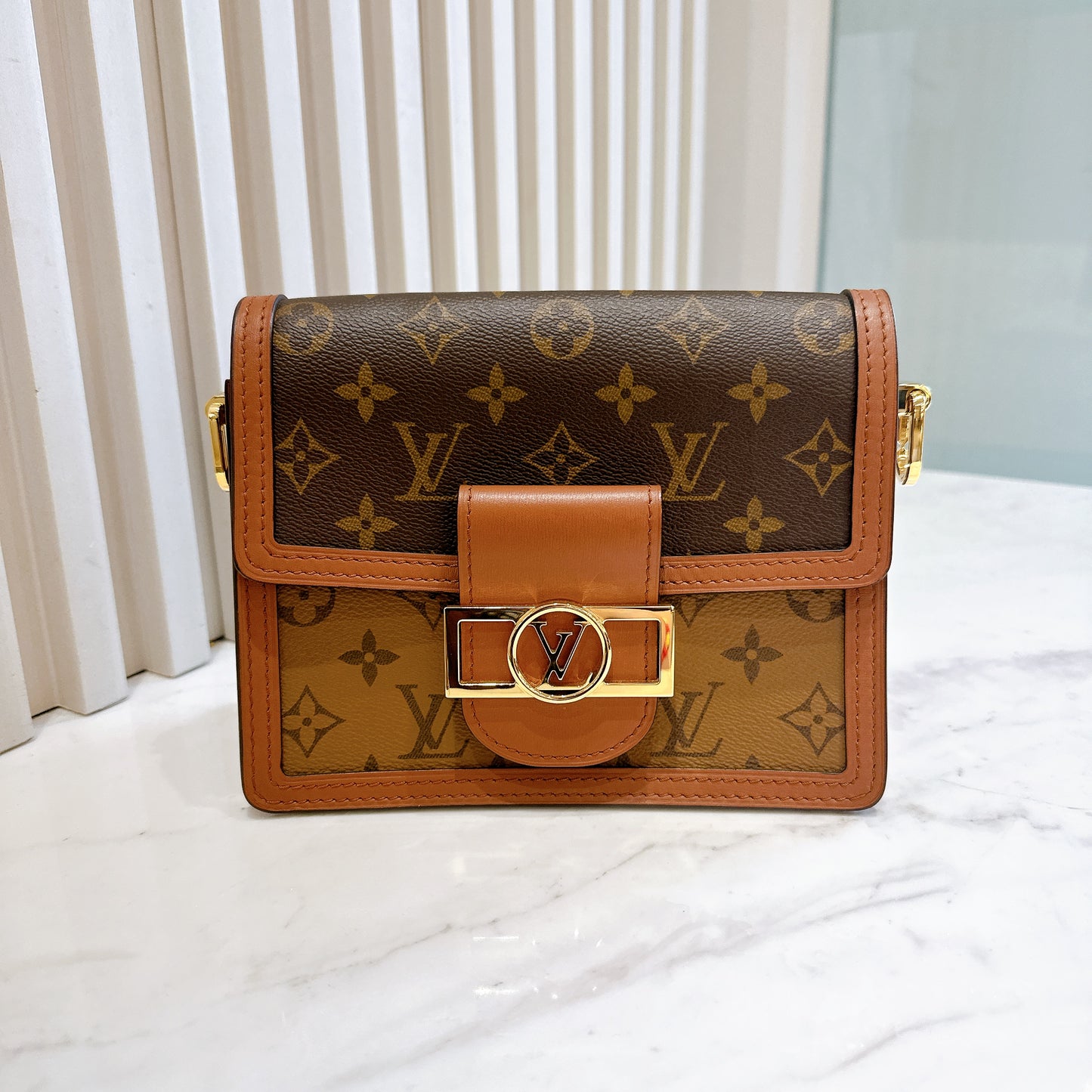 LV Monogram Reverse Dauphine Mini