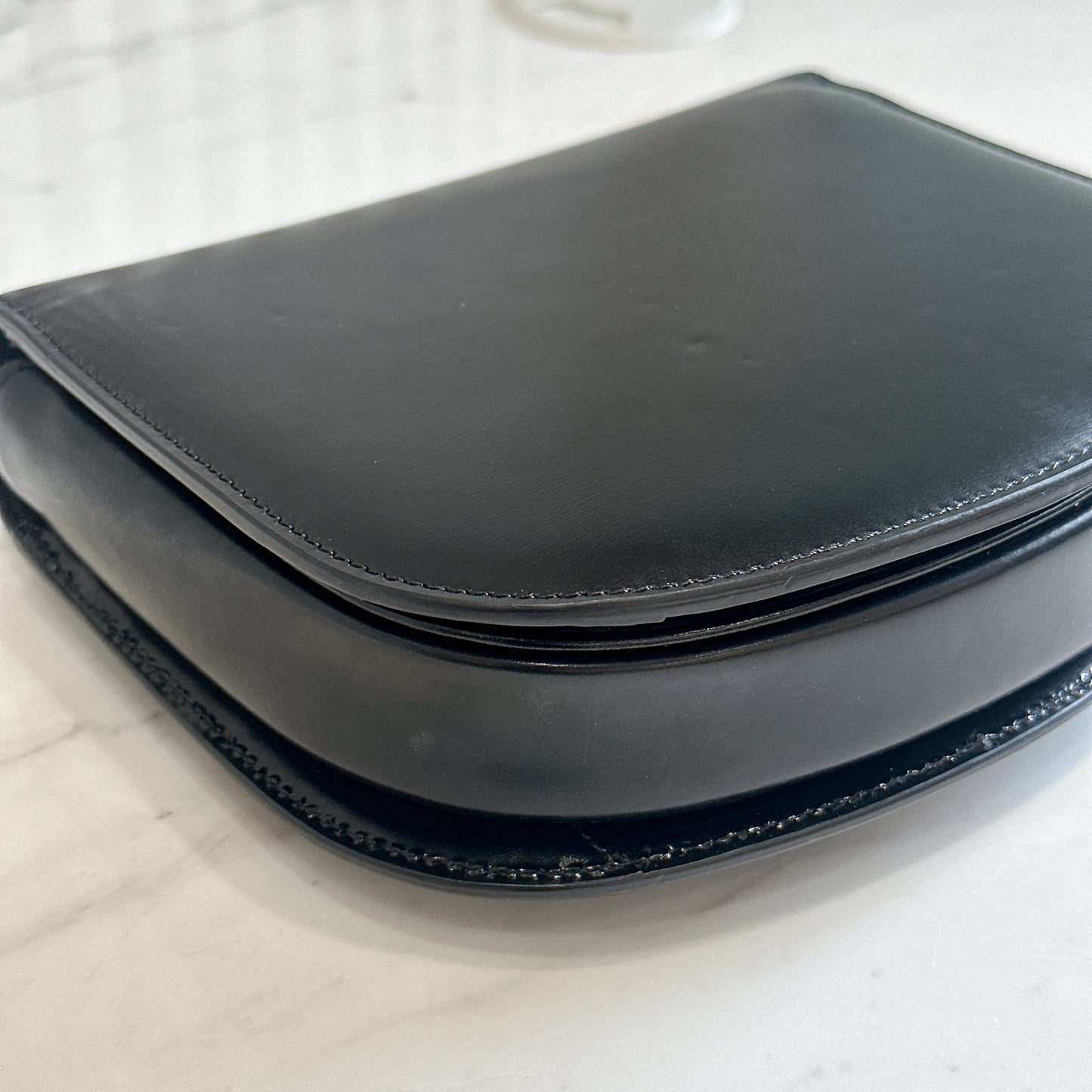 Celine Teen Becase Chain Bag in Black