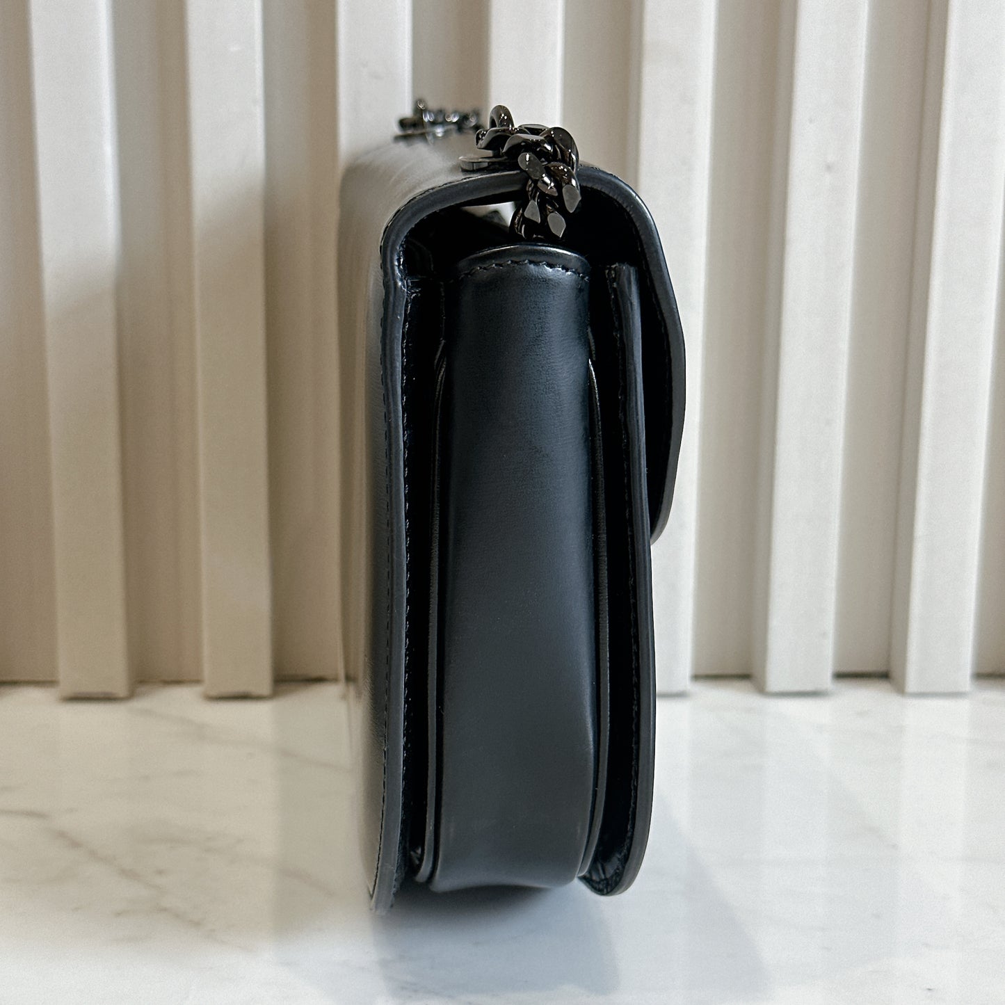 Celine Teen Becase Chain Bag in Black