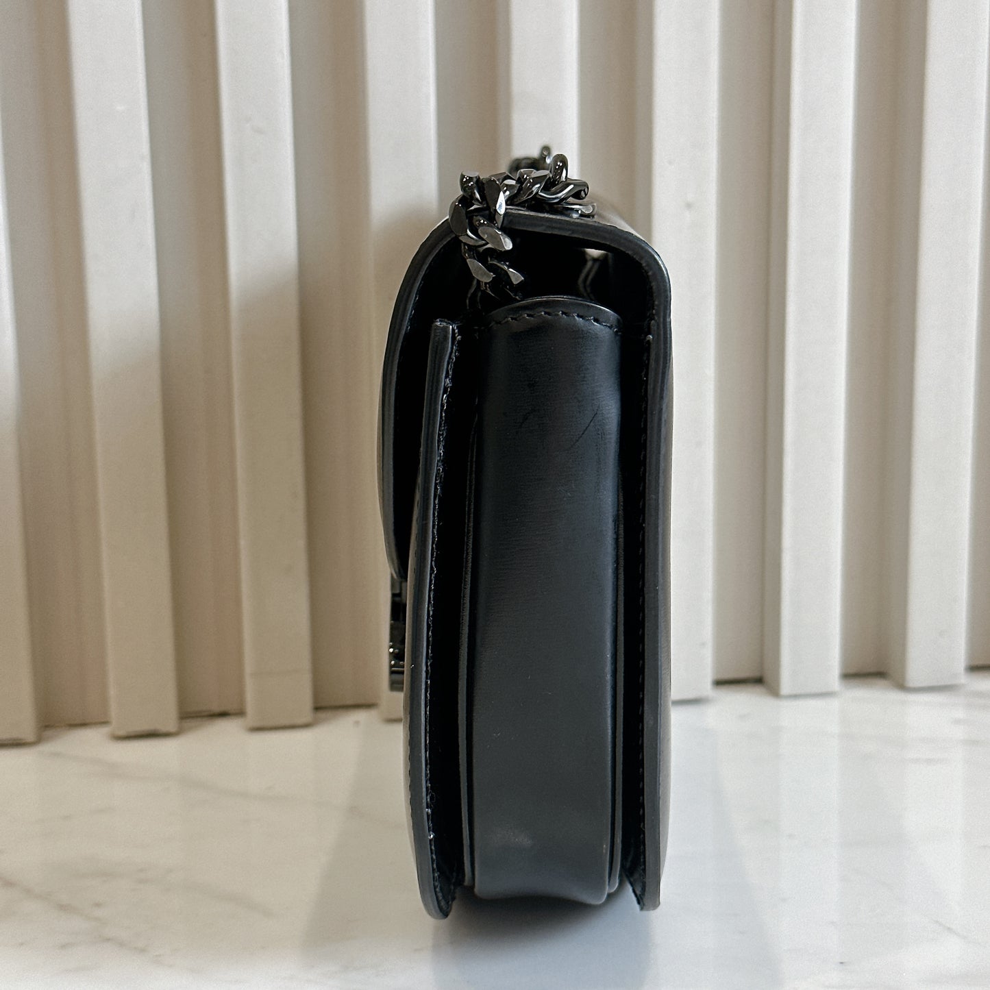 Celine Teen Becase Chain Bag in Black