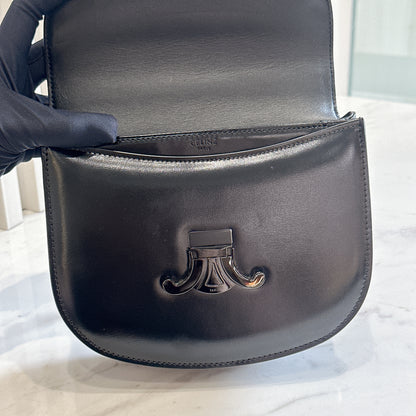 Celine Teen Becase Chain Bag in Black