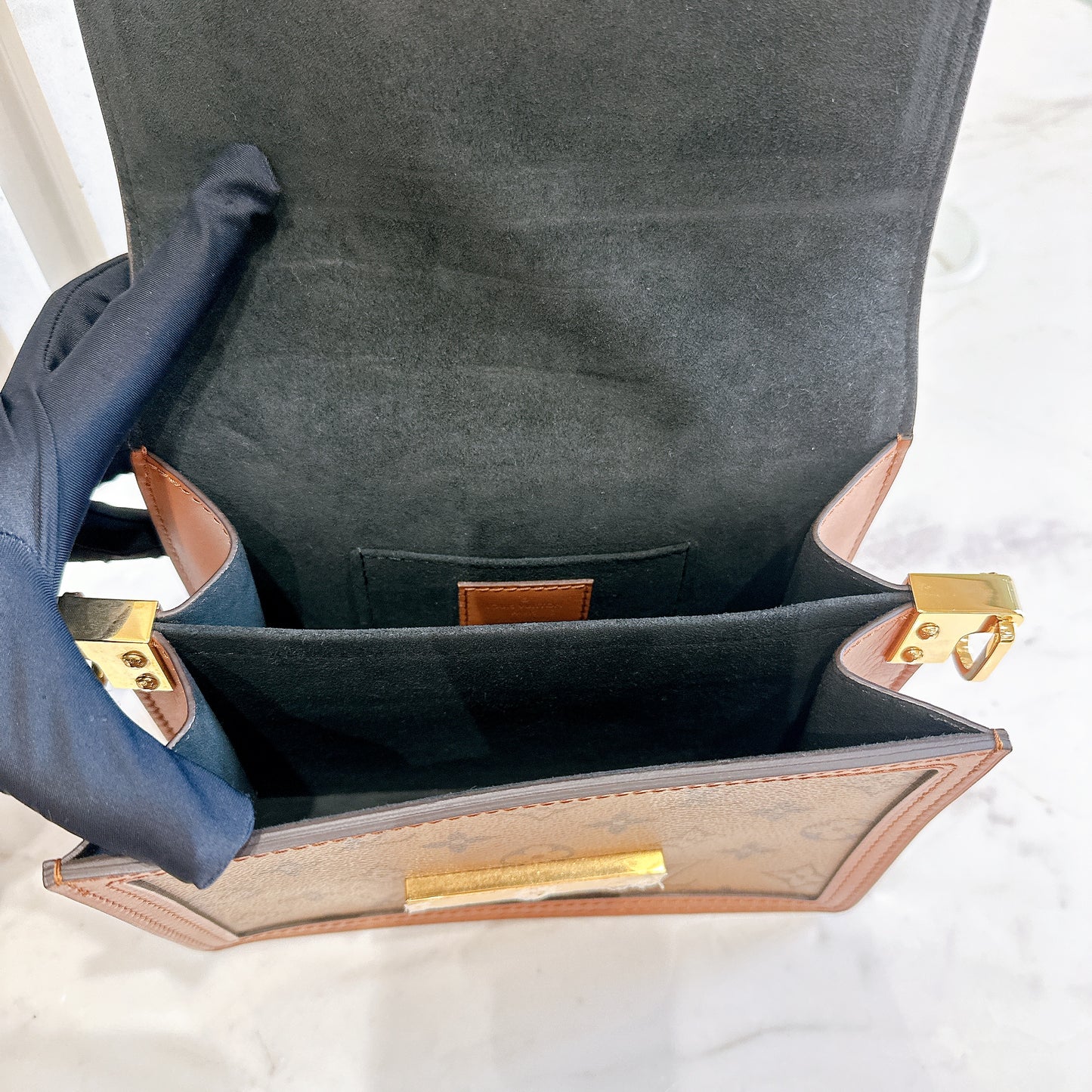 LV Monogram Reverse Dauphine Mini