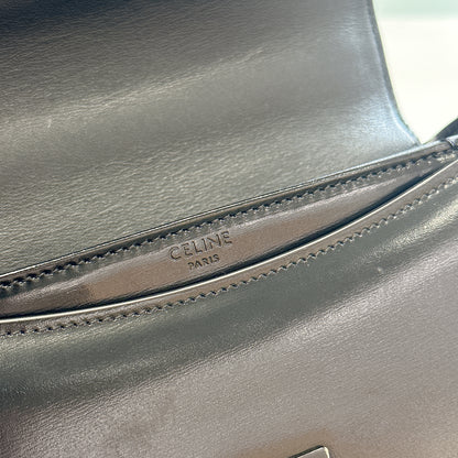 Celine Teen Becase Chain Bag in Black