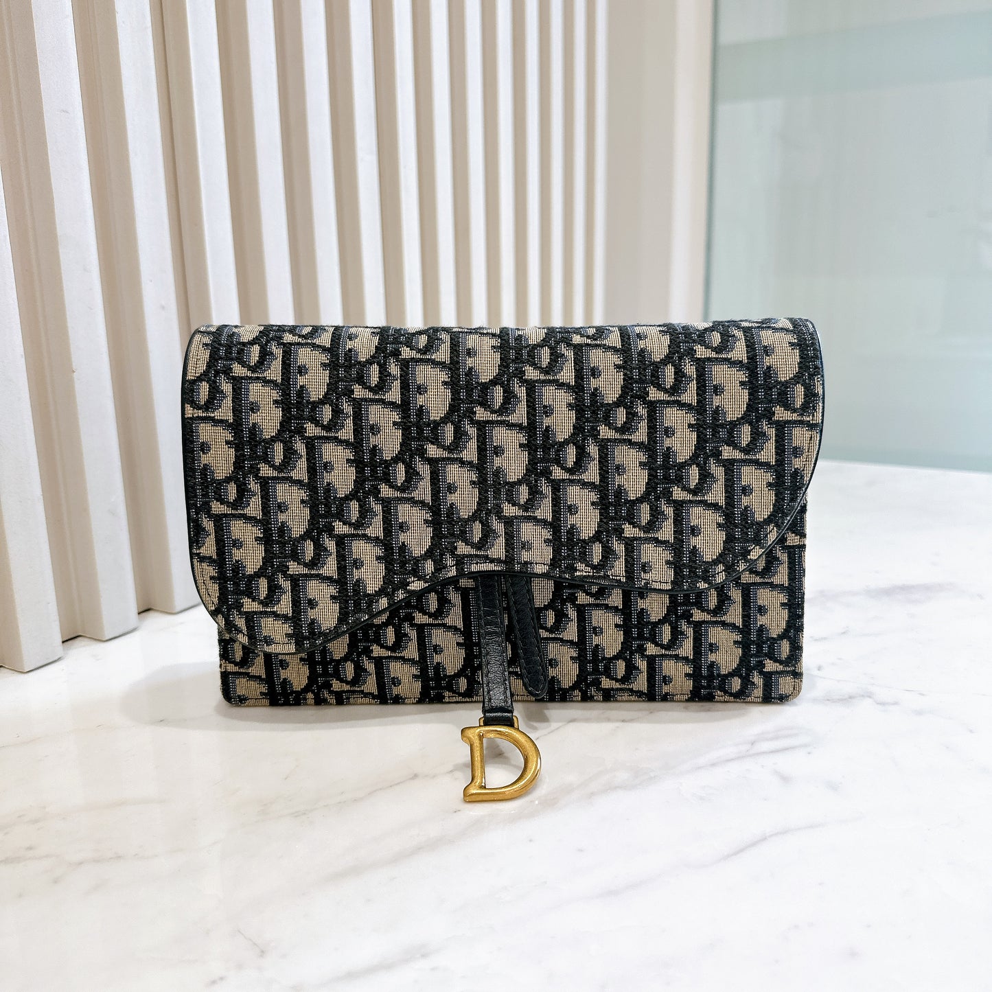 Dior Saddle Chain Wallet