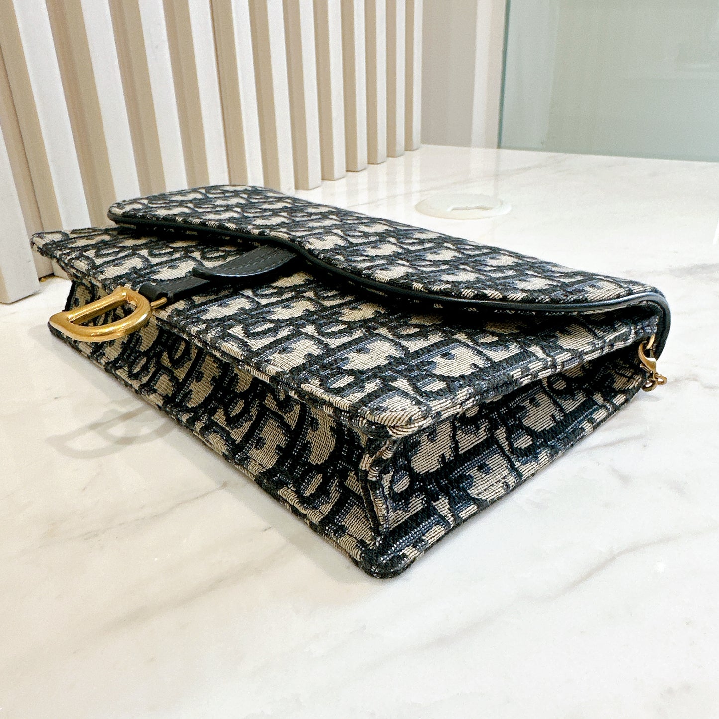 Dior Saddle Chain Wallet