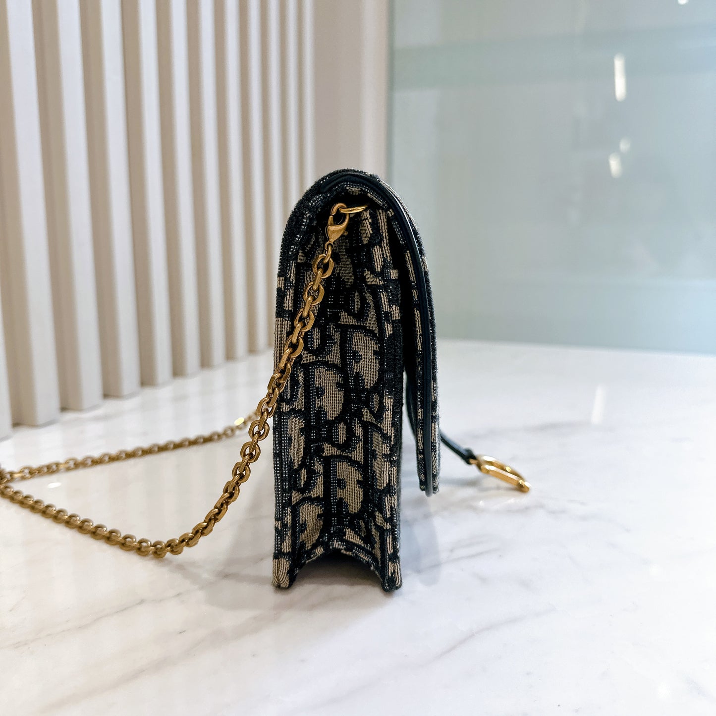 Dior Saddle Chain Wallet