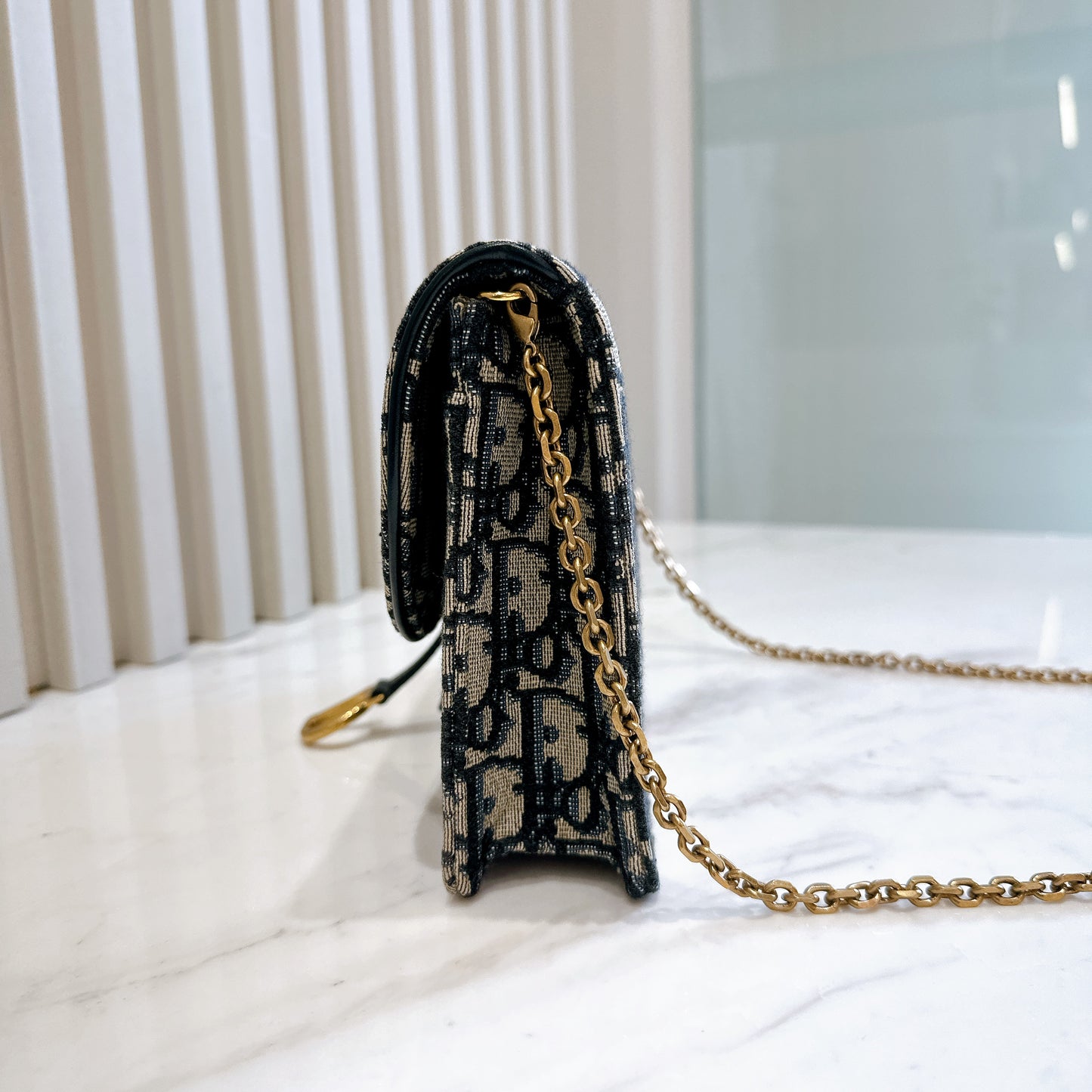 Dior Saddle Chain Wallet