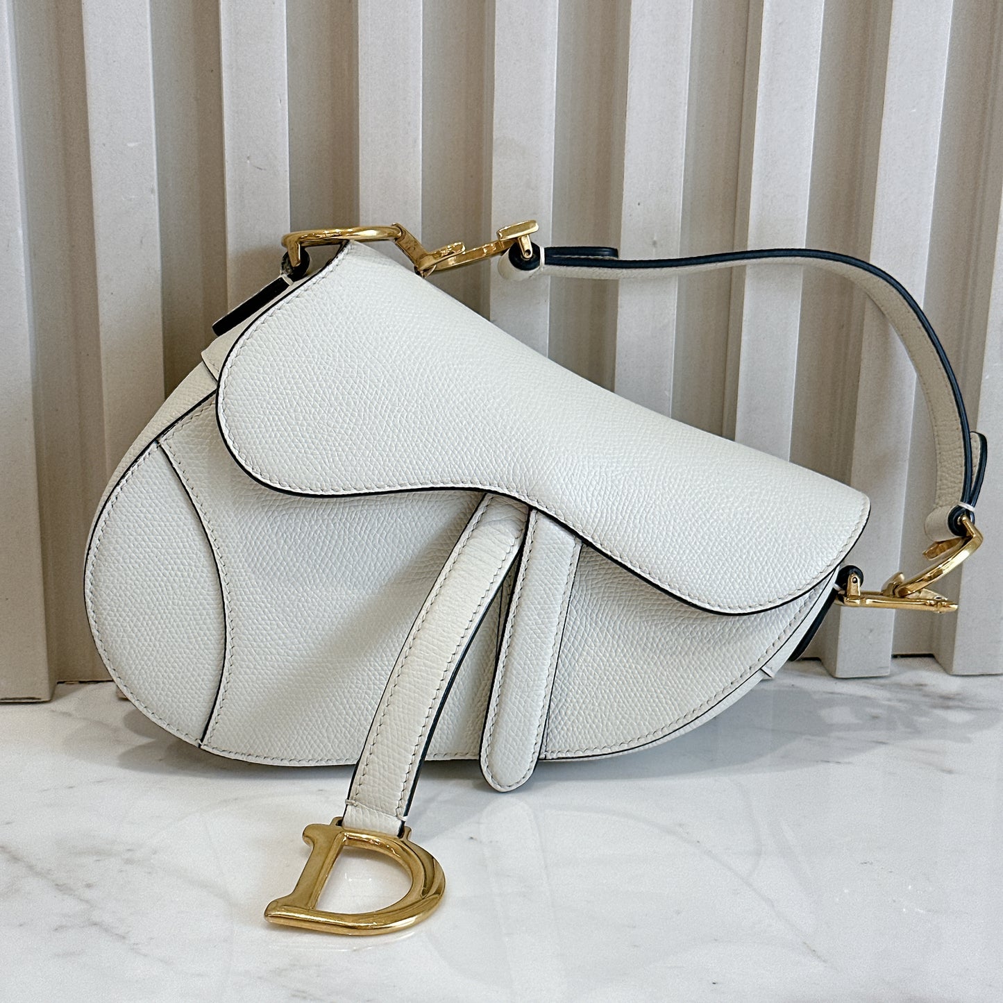 Dior Saddle Mini in White