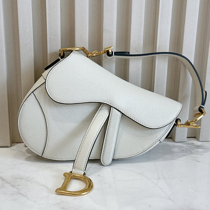 Dior Saddle Mini in White
