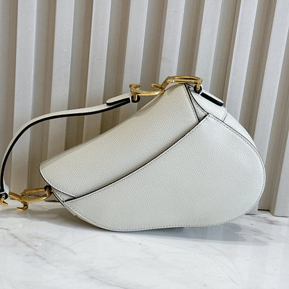 Dior Saddle Mini in White