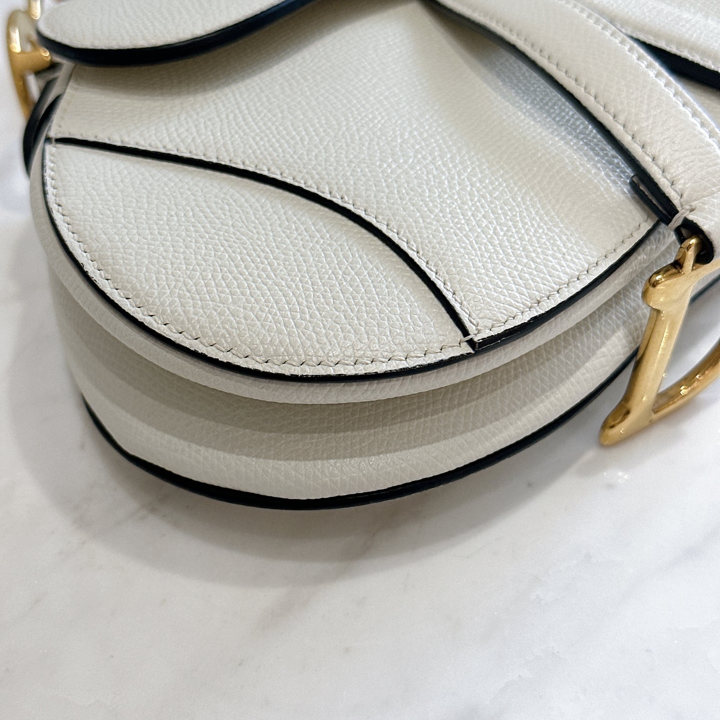 Dior Saddle Mini in White