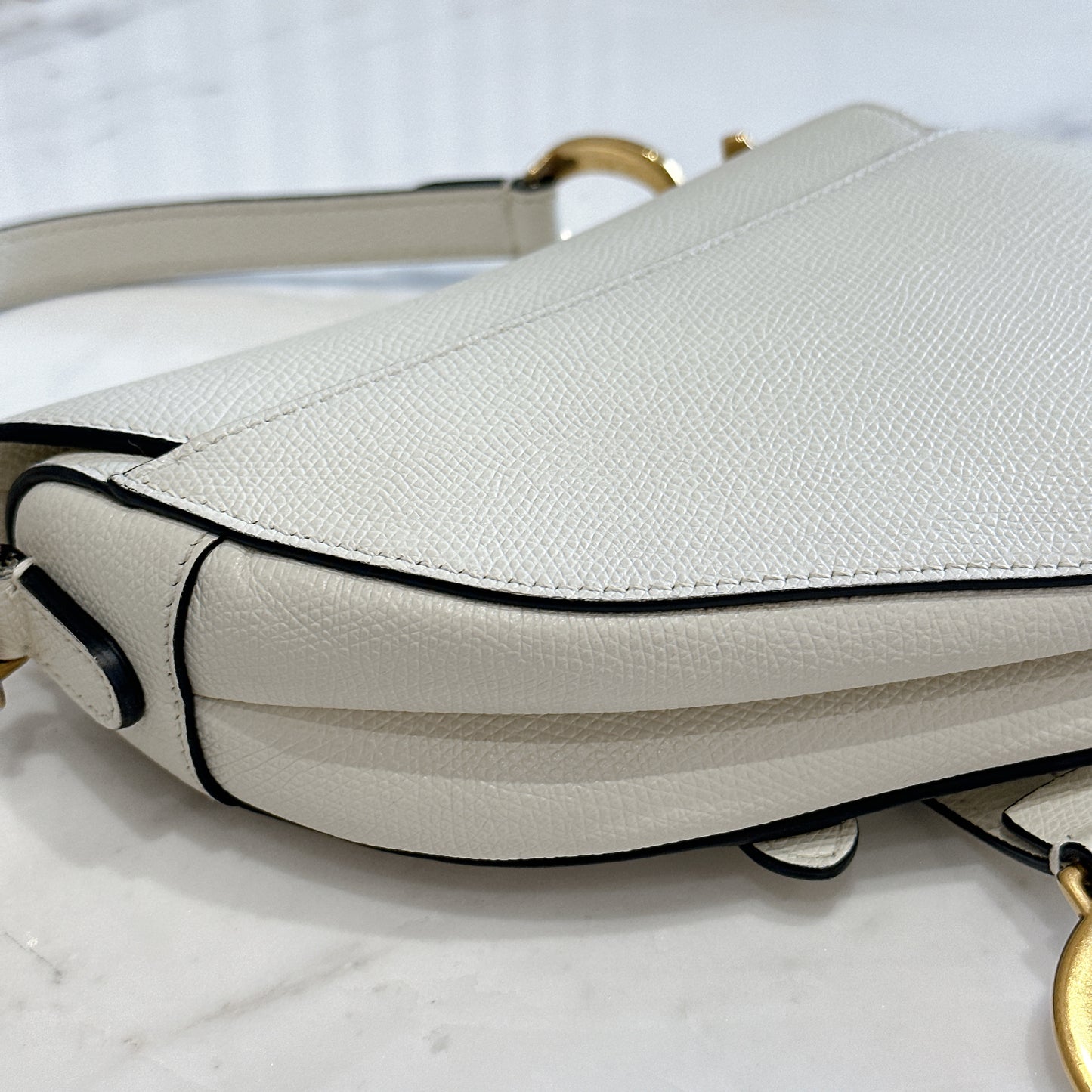 Dior Saddle Mini in White
