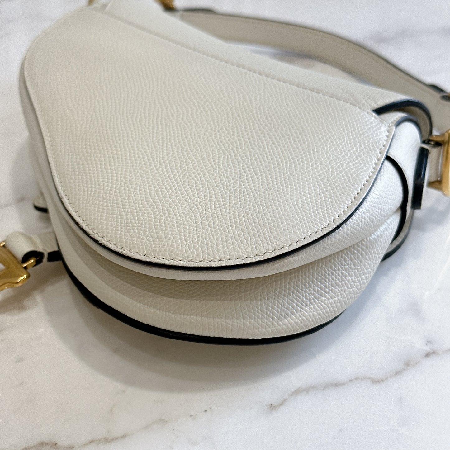Dior Saddle Mini in White