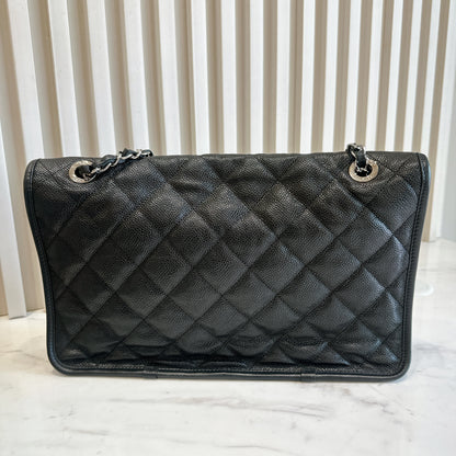 Chanel Quilted Medium French Reviera in Black SHW