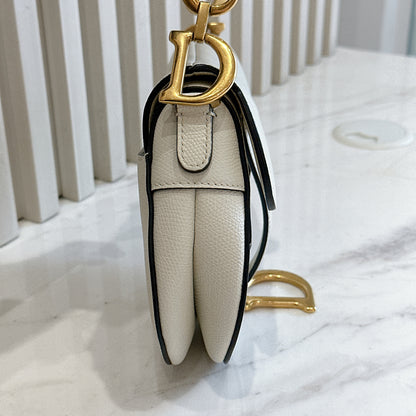 Dior Saddle Mini in White