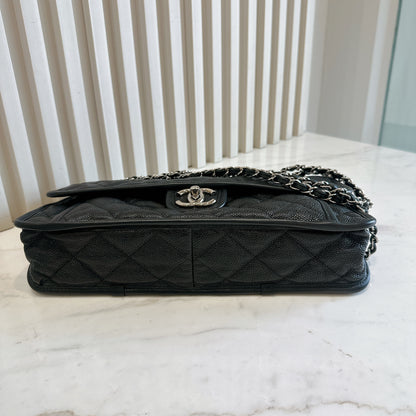 Chanel Quilted Medium French Reviera in Black SHW